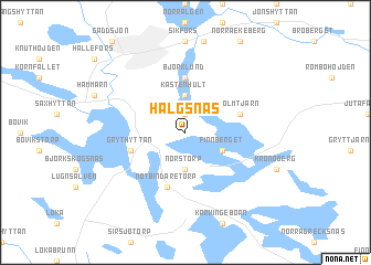 map of Hälgsnäs