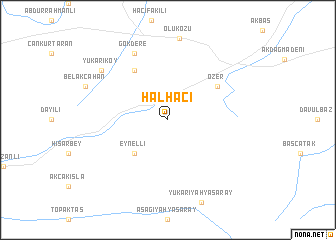 map of Halhacı