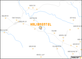 map of Halīb-Mentel