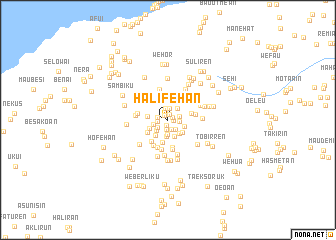 map of Halifehan