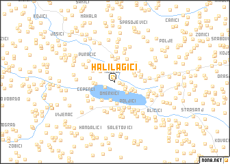 map of Halilagići