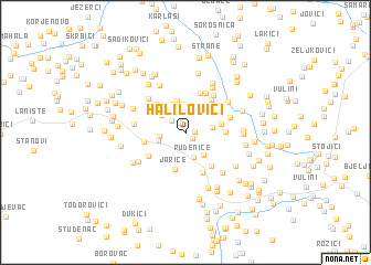 map of Halilovići