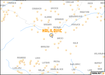 map of Halilović