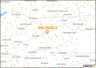 map of Halimwāla
