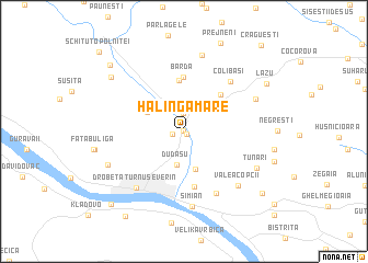 map of Halînga Mare