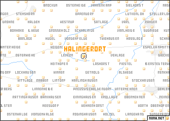 map of Halingerort
