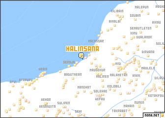 map of Halinsana