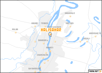 map of Hālīsahar