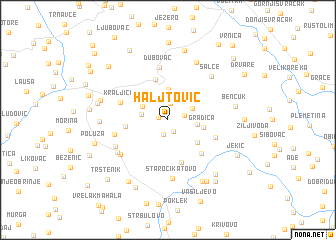 map of Haljtović