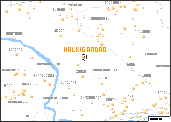 map of Halki Gandao