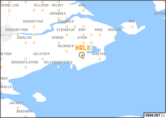 map of Halk