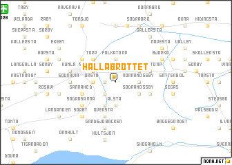 map of Hällabrottet