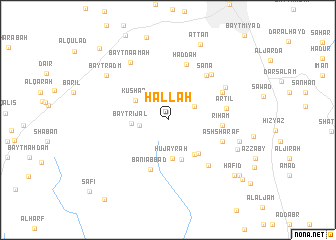 map of Ḩallah