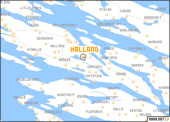 map of Halland