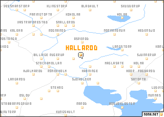 map of Hallaröd