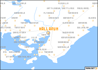 map of Hallarum