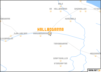 map of Hallbodarna