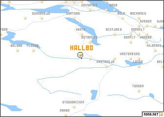 map of Hällbo