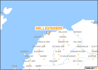 map of Hällekishamn