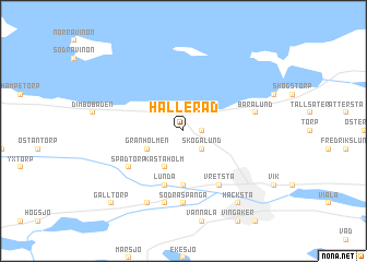map of Hälleråd