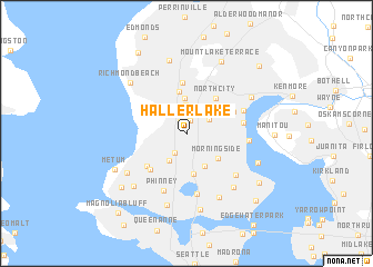 map of Haller Lake