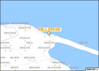 map of Hallerowo