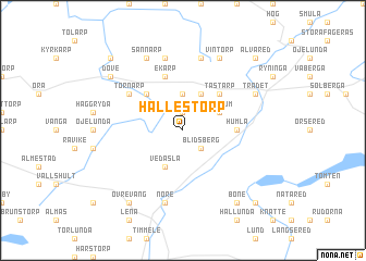 map of Hållestorp