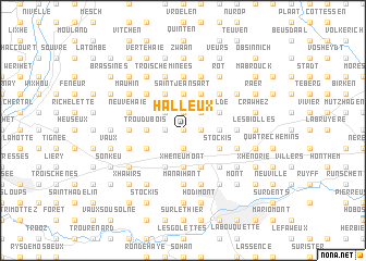map of Halleux