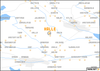 map of Hälle