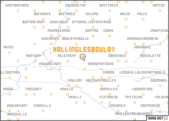 map of Halling-lès-Boulay