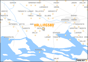 map of Hållingsbo