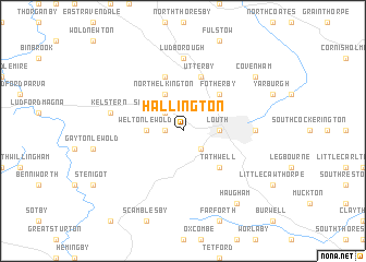 map of Hallington