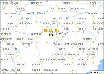 map of Halling