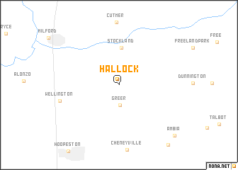 map of Hallock