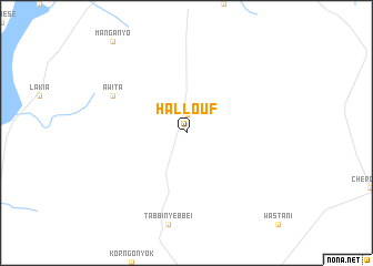 map of Hallouf