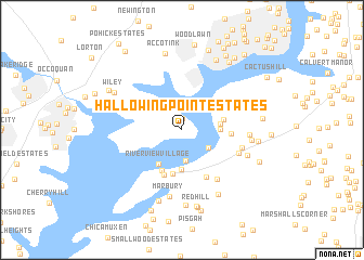 map of Hallowing Point Estates