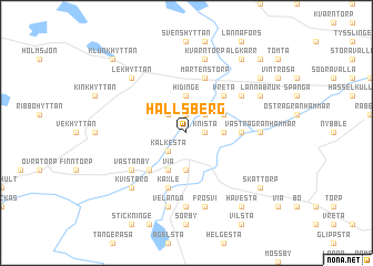 map of Hallsberg