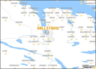 map of Hallstavik