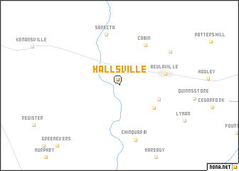 map of Hallsville