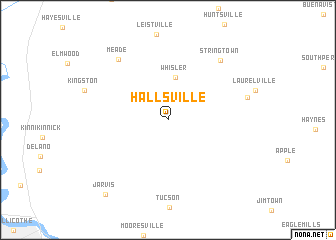 map of Hallsville