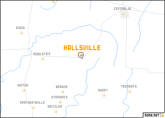 map of Hallsville