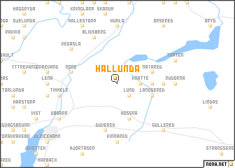 map of Hällunda