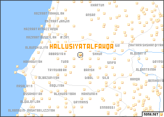 map of Ḩallūsīyat al Fawqā