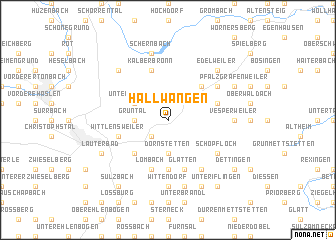 map of Hallwangen