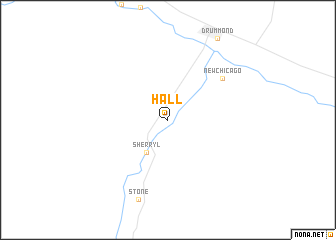 map of Hall