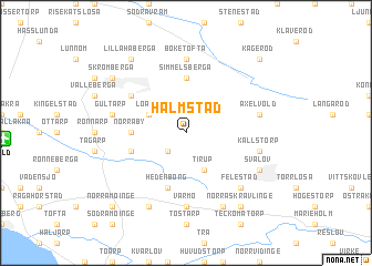 map of Halmstad
