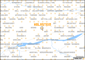 map of Halmstein