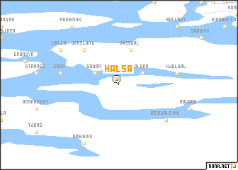 map of Halsa