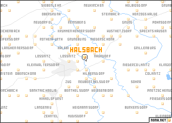 map of Halsbach