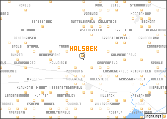 map of Halsbek